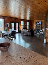 Spacious kitchen and living room!!!