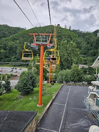 We went on the Sky Lift up the mountain!