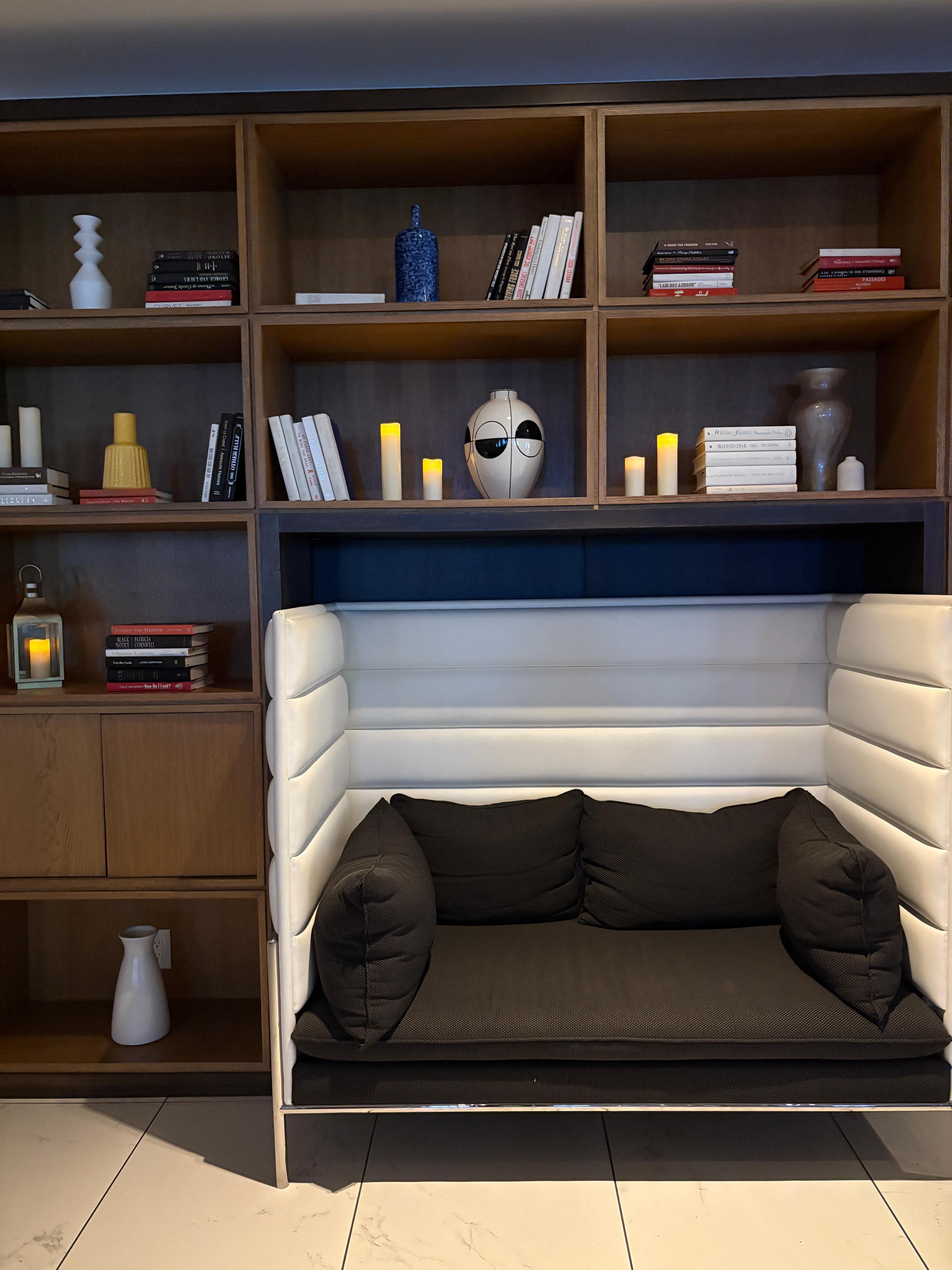 Little comfy work areas.