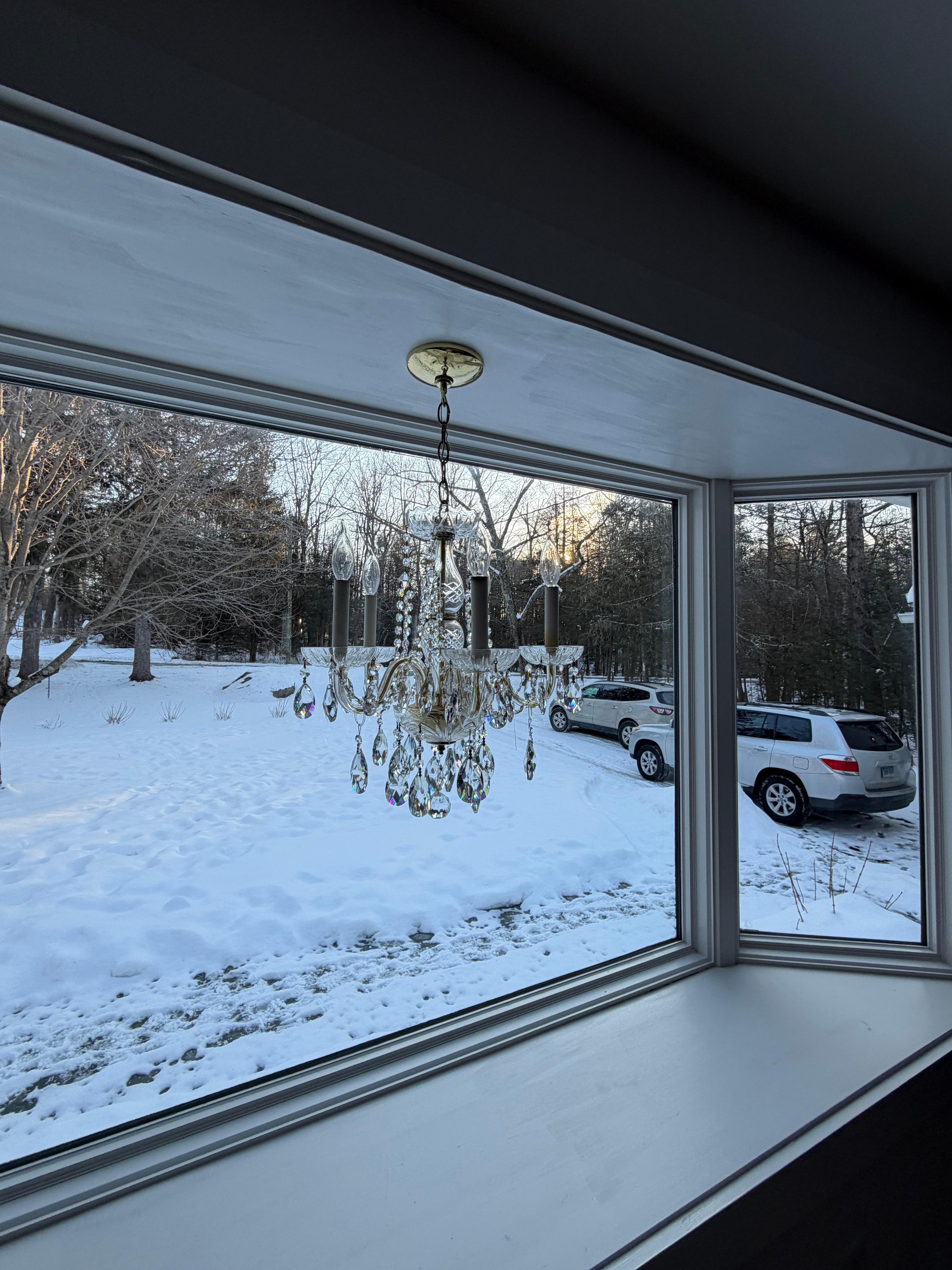 Looking out front window