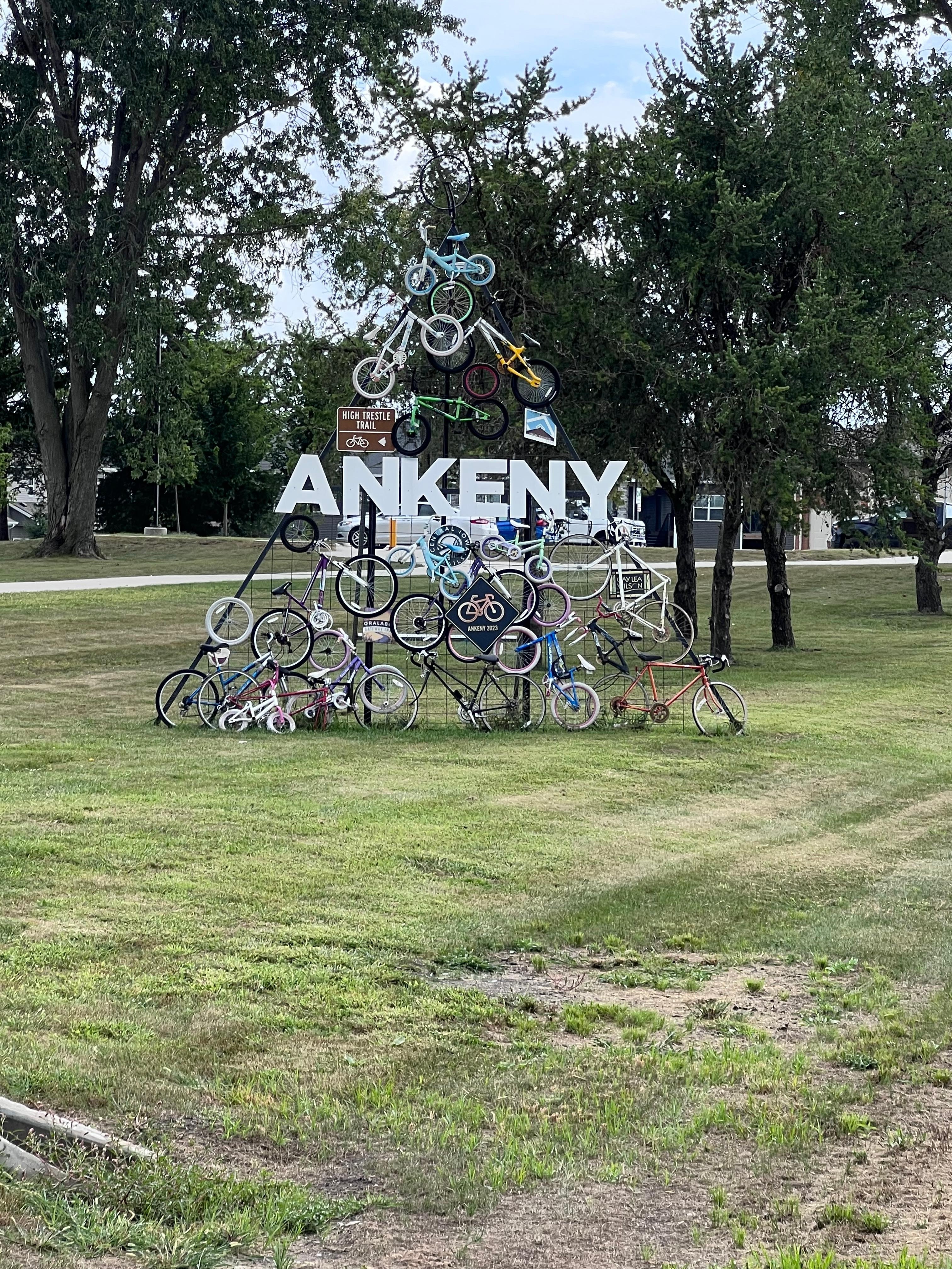 Cool artwork along the bike path