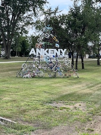 Cool artwork along the bike path