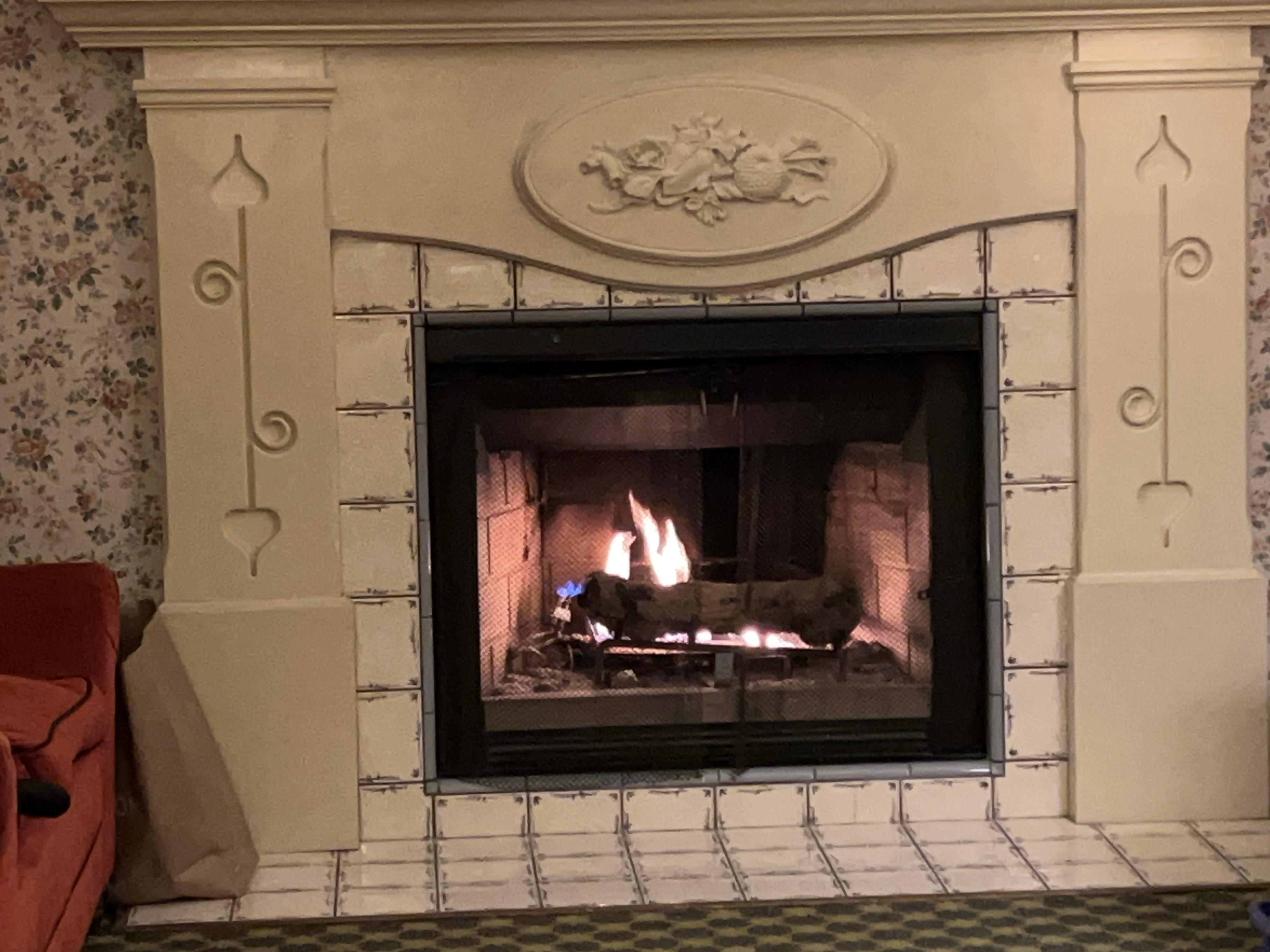 In-room fireplace