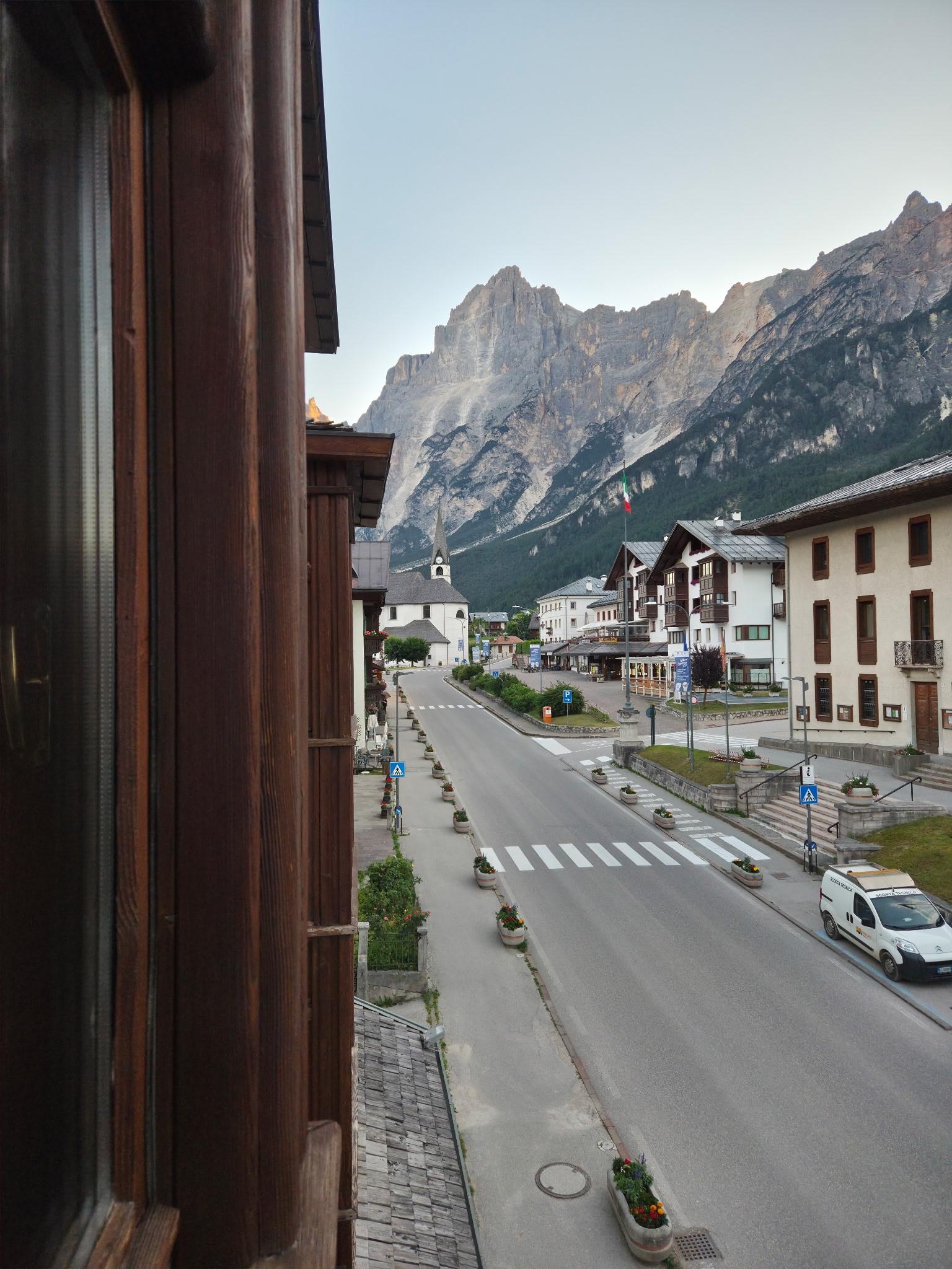 The view from the window looking north.