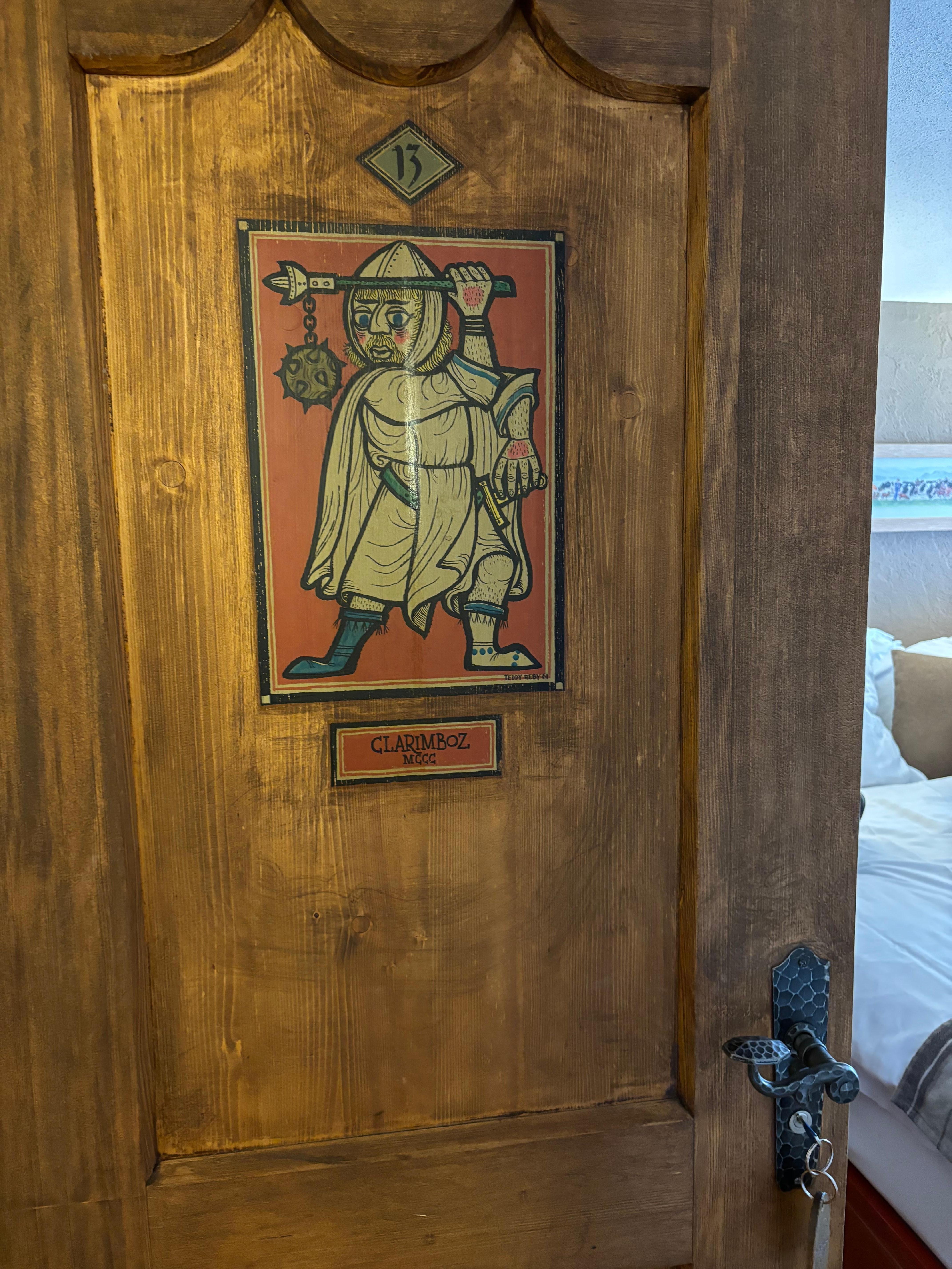 Puerta de la habitación 