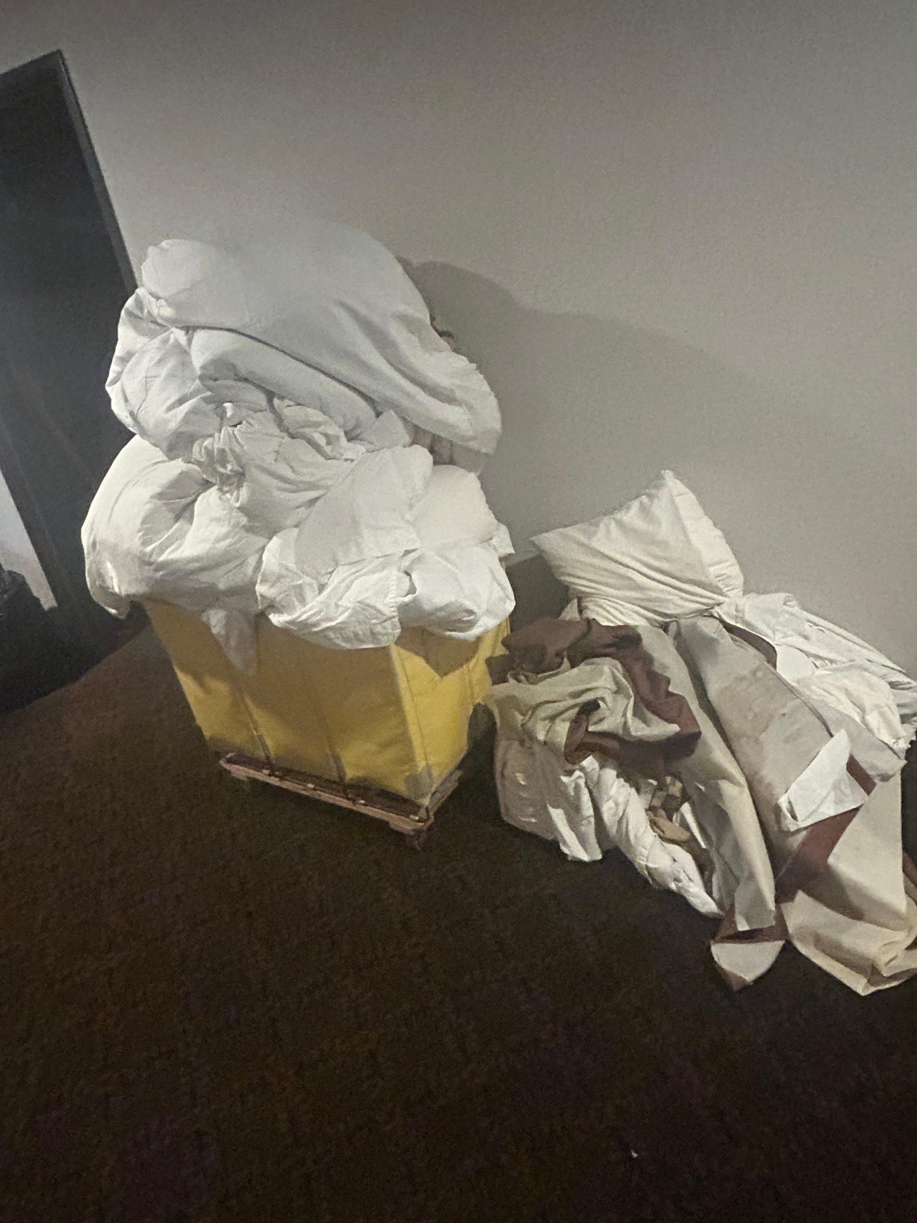Dirty linen in the hallways 