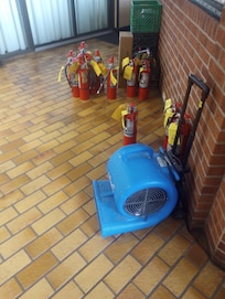 New added fire extinguishers
