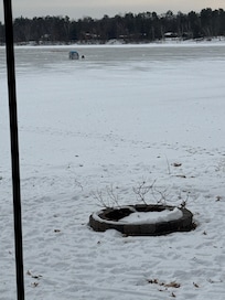 Distance from the house for our hut