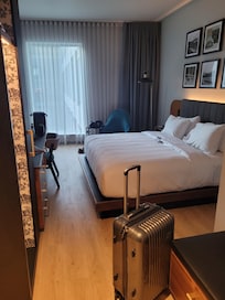Our room with a king bed