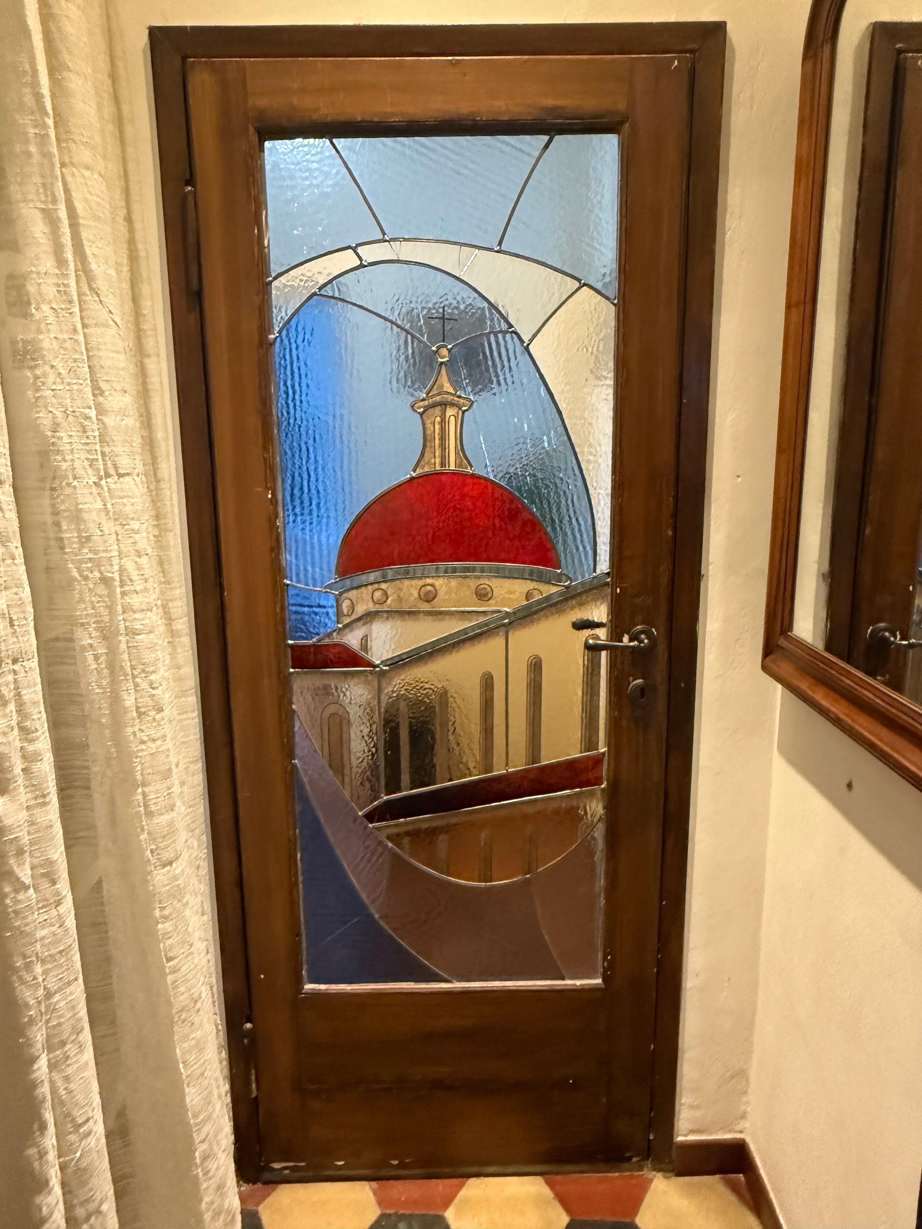 Beautiful stained glass bedroom doors