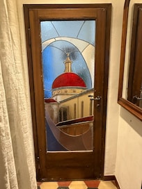 Beautiful stained glass bedroom doors