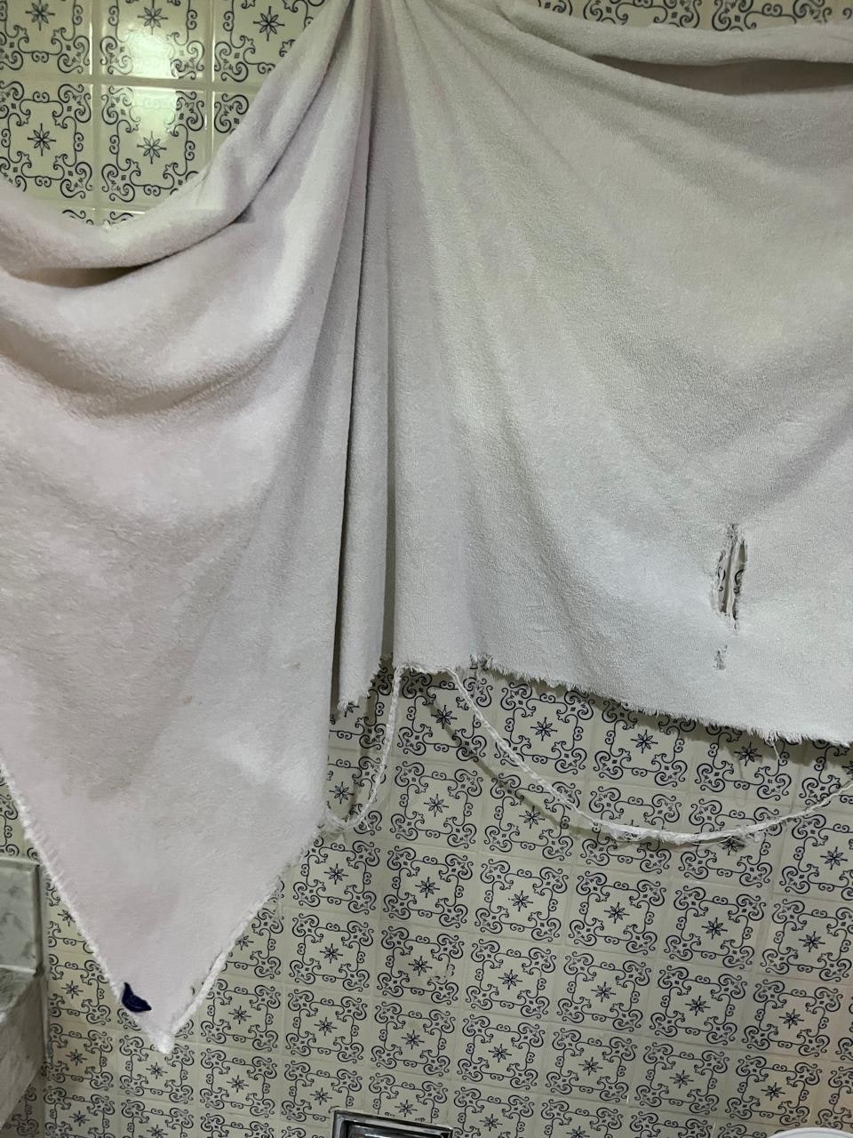 Estas son las toallas que ofrecieron en nuestra habitación 