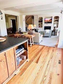 Another view of living area from kitchen