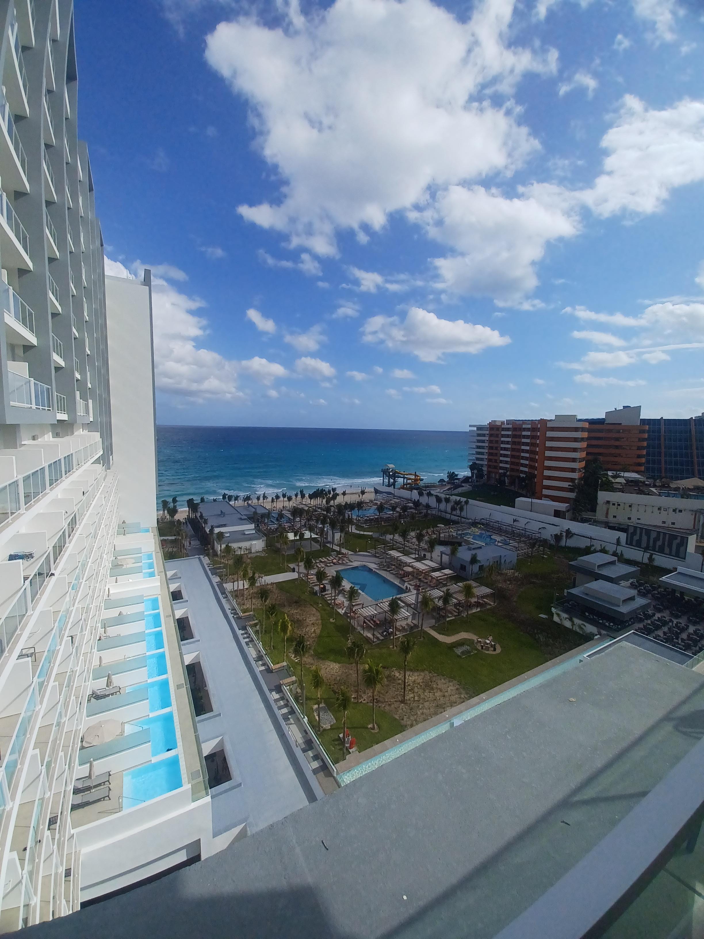 View of resort from the adult pool on the sixth floor.