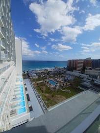 View of resort from the adult pool on the sixth floor.