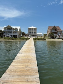 Dock view looking back at house