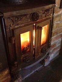 Who can resist lighting the wood burner?