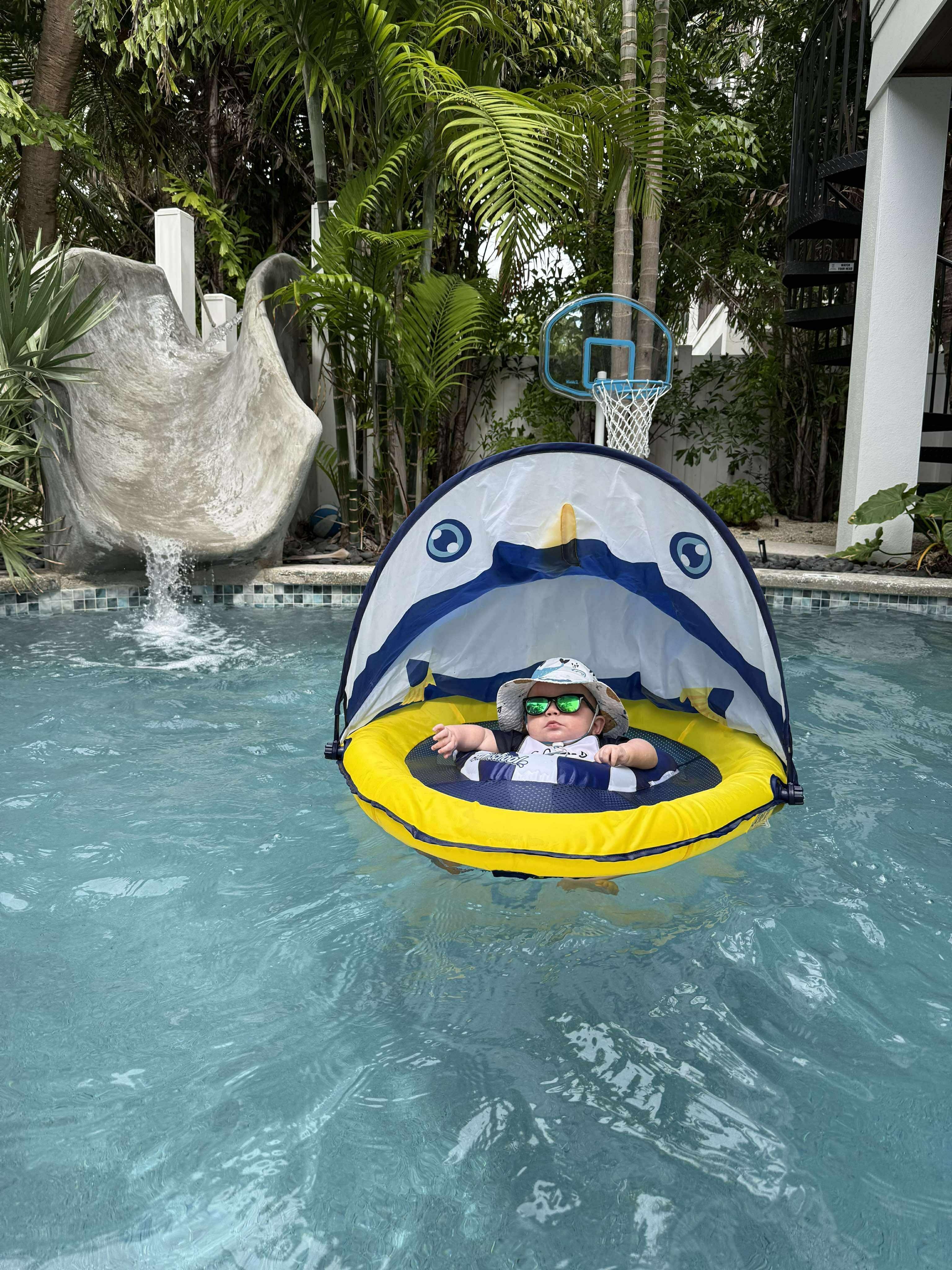 The 'littles" loved the pool area!