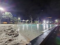 Pool in park out front