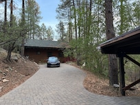 The cabin was located far away from the road!