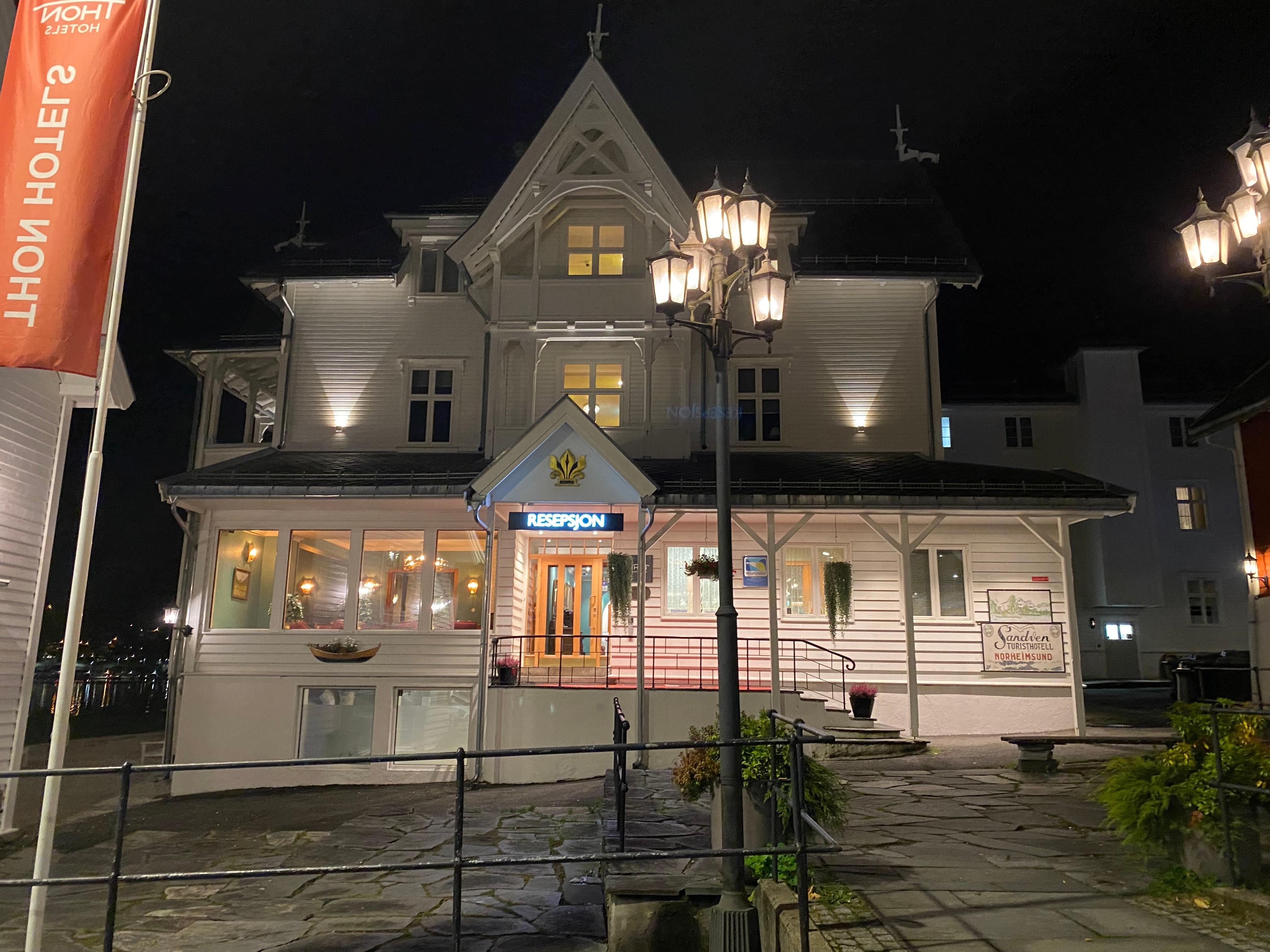 Hotellet på kveldstid! 