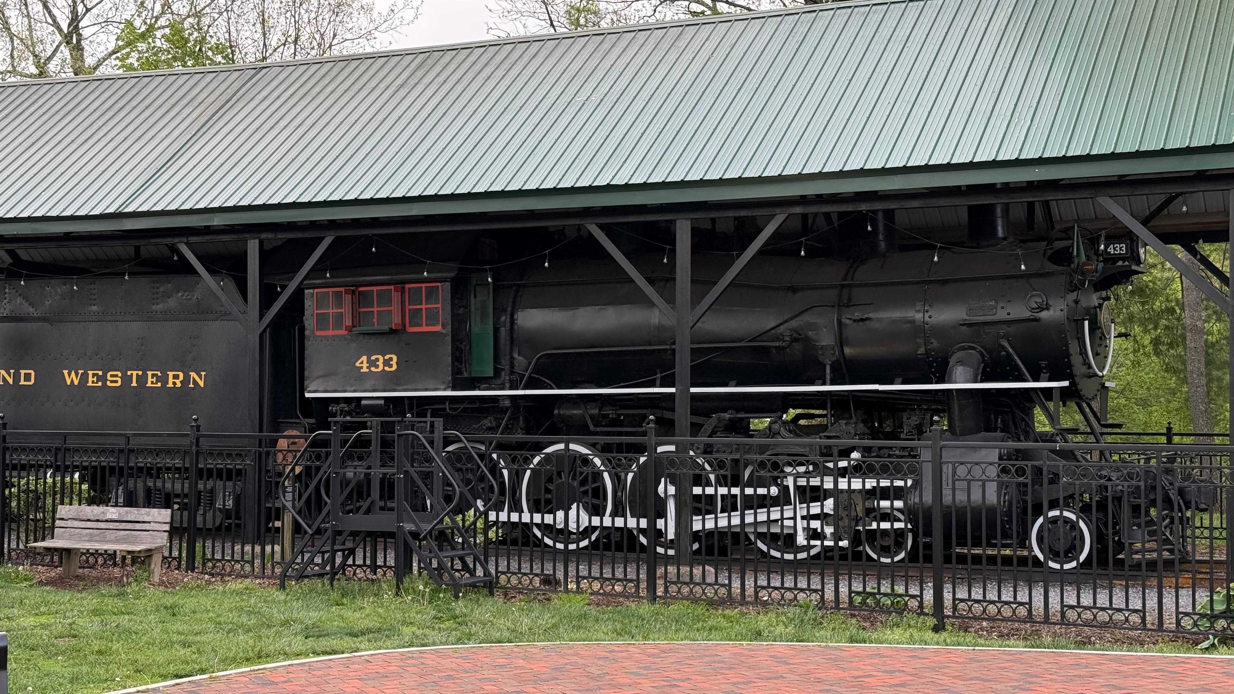 The Virginia Creeper train engine