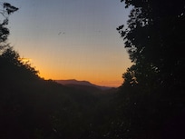 Sunset from the porch