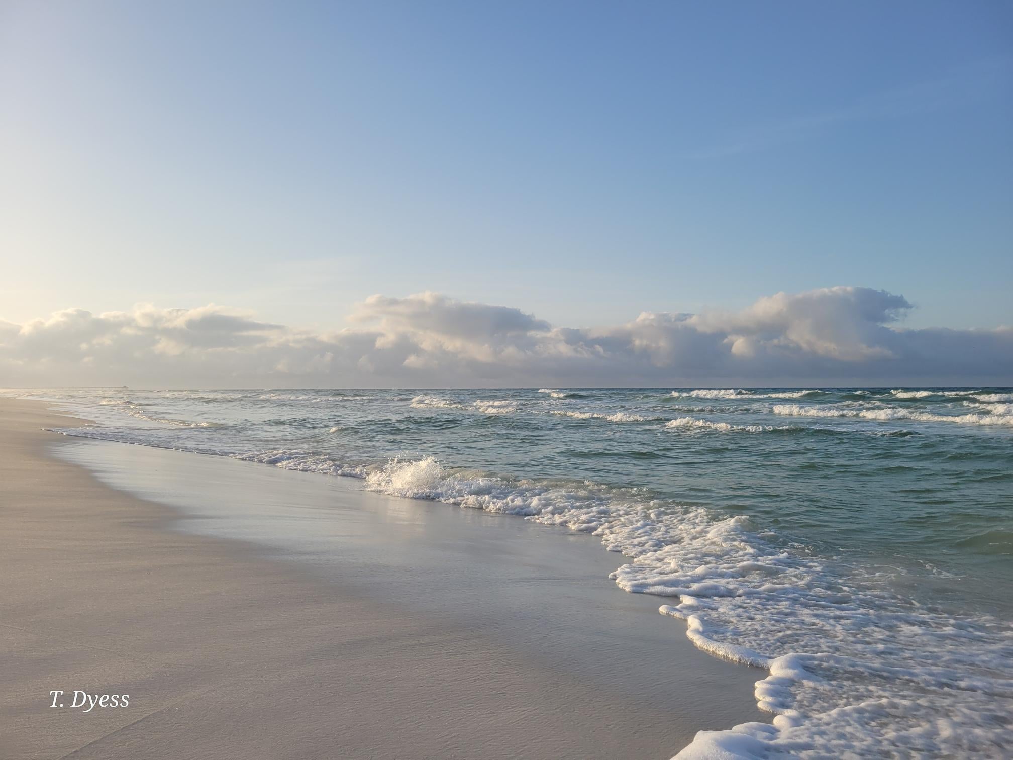 Morning beach view