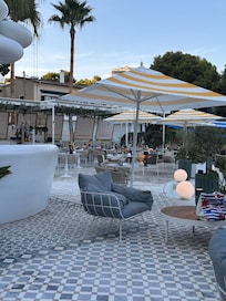 Restaurangen vid stranden.