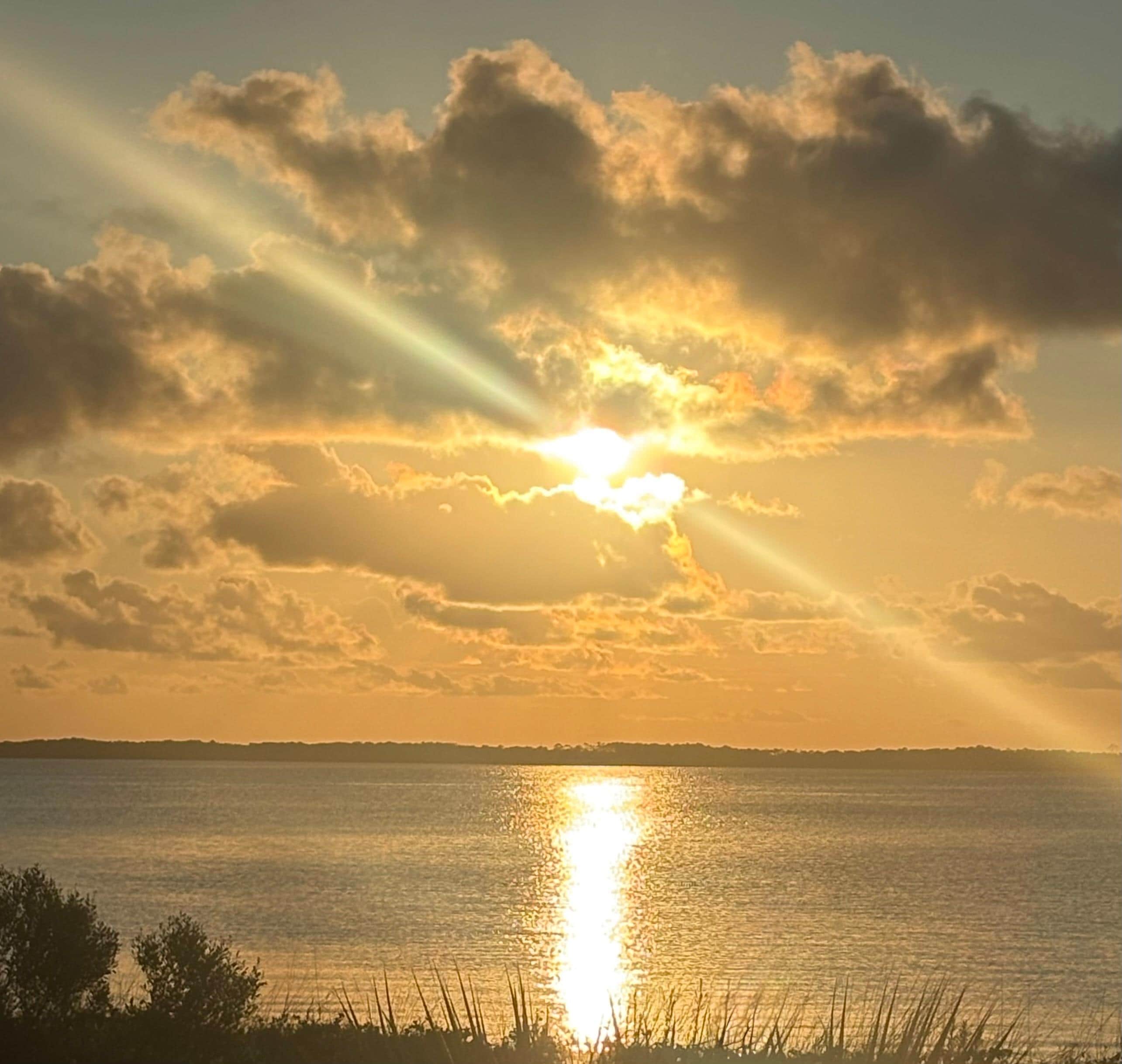 View from porch at sunset! 