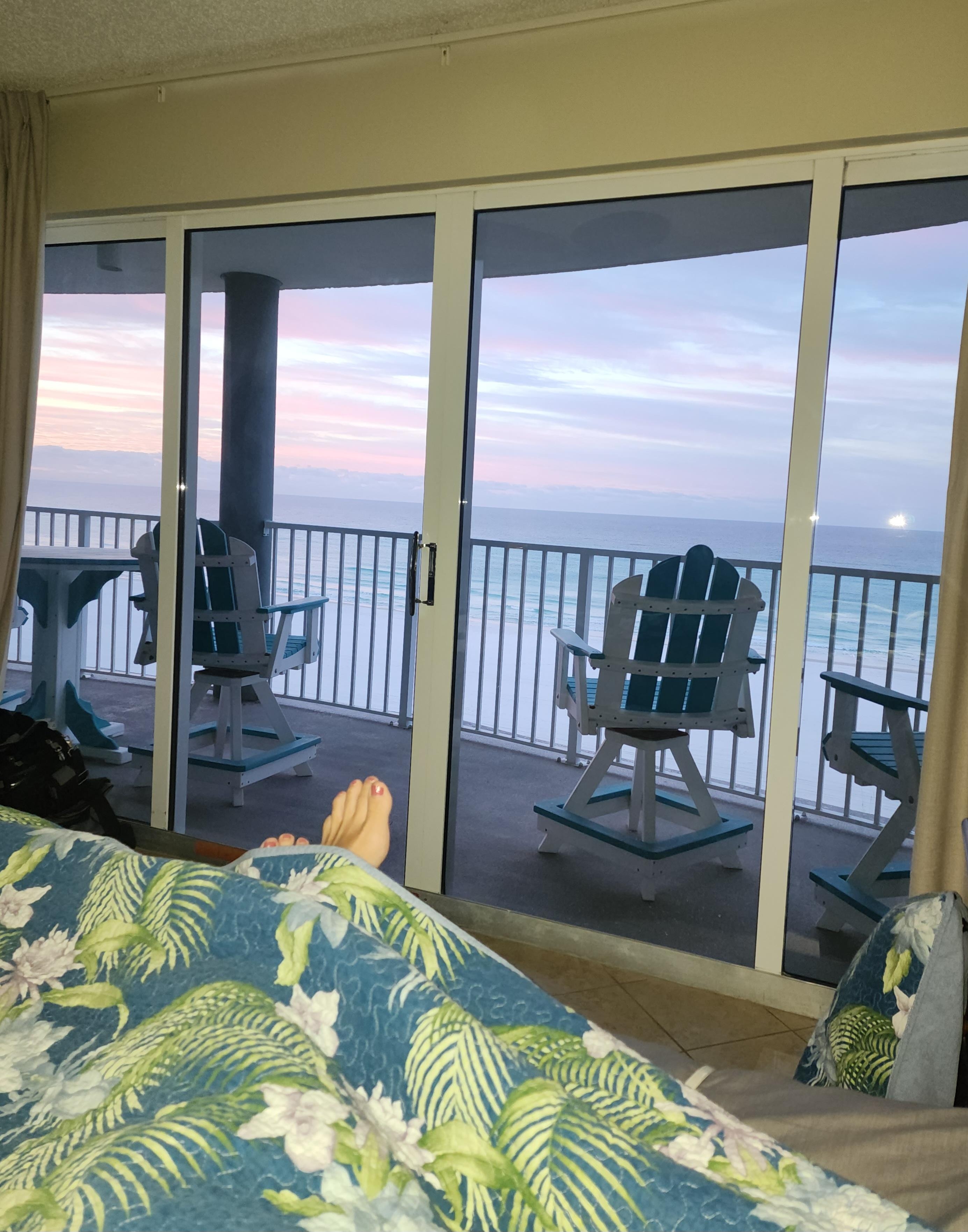 Morning view from bed. Absolutely breathtaking. 