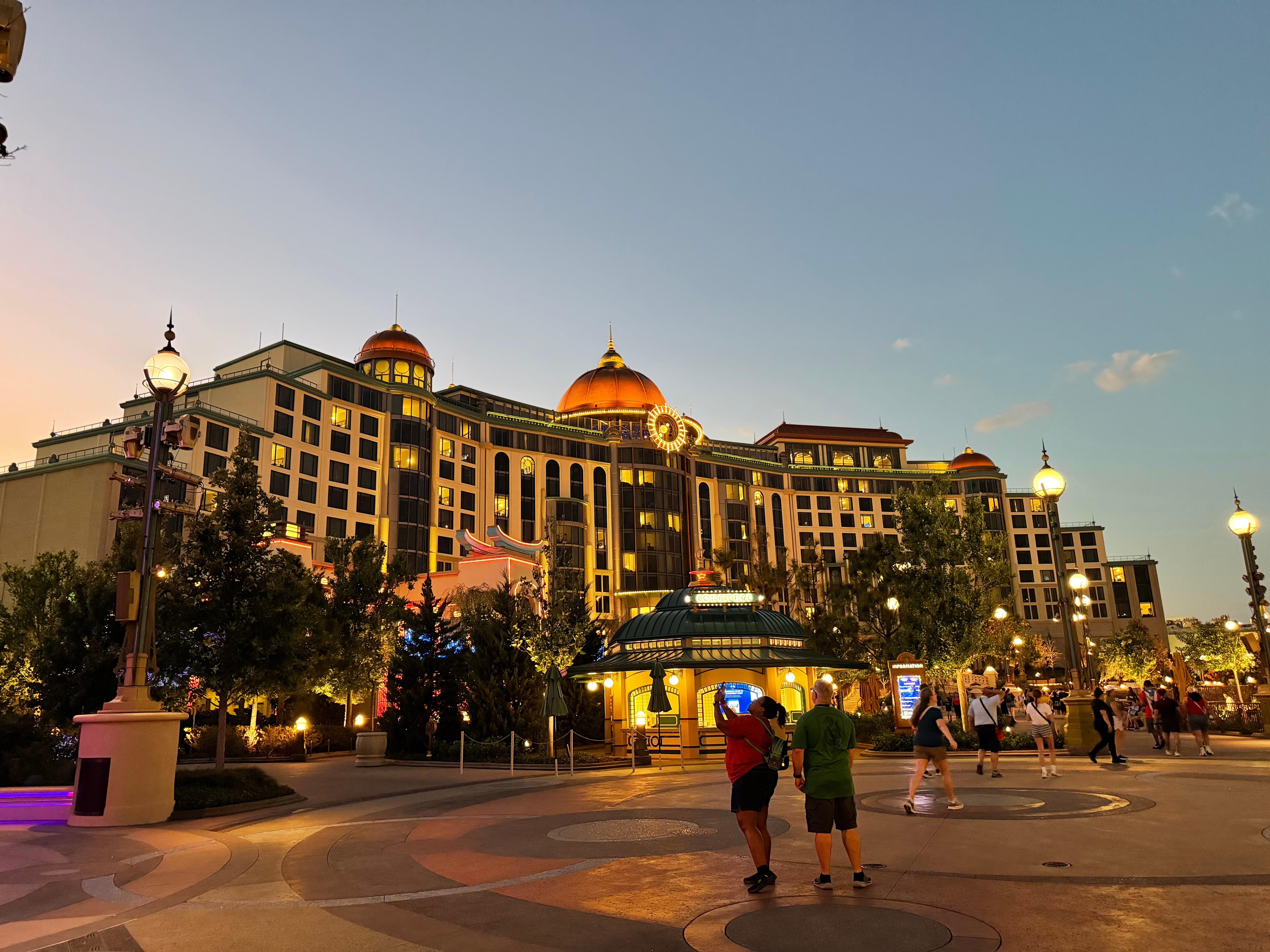 Rear of hotel Epic Universe park