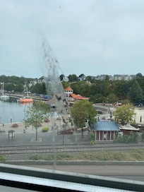 Udsigt til Flensborg Fjord gennem fugleklat