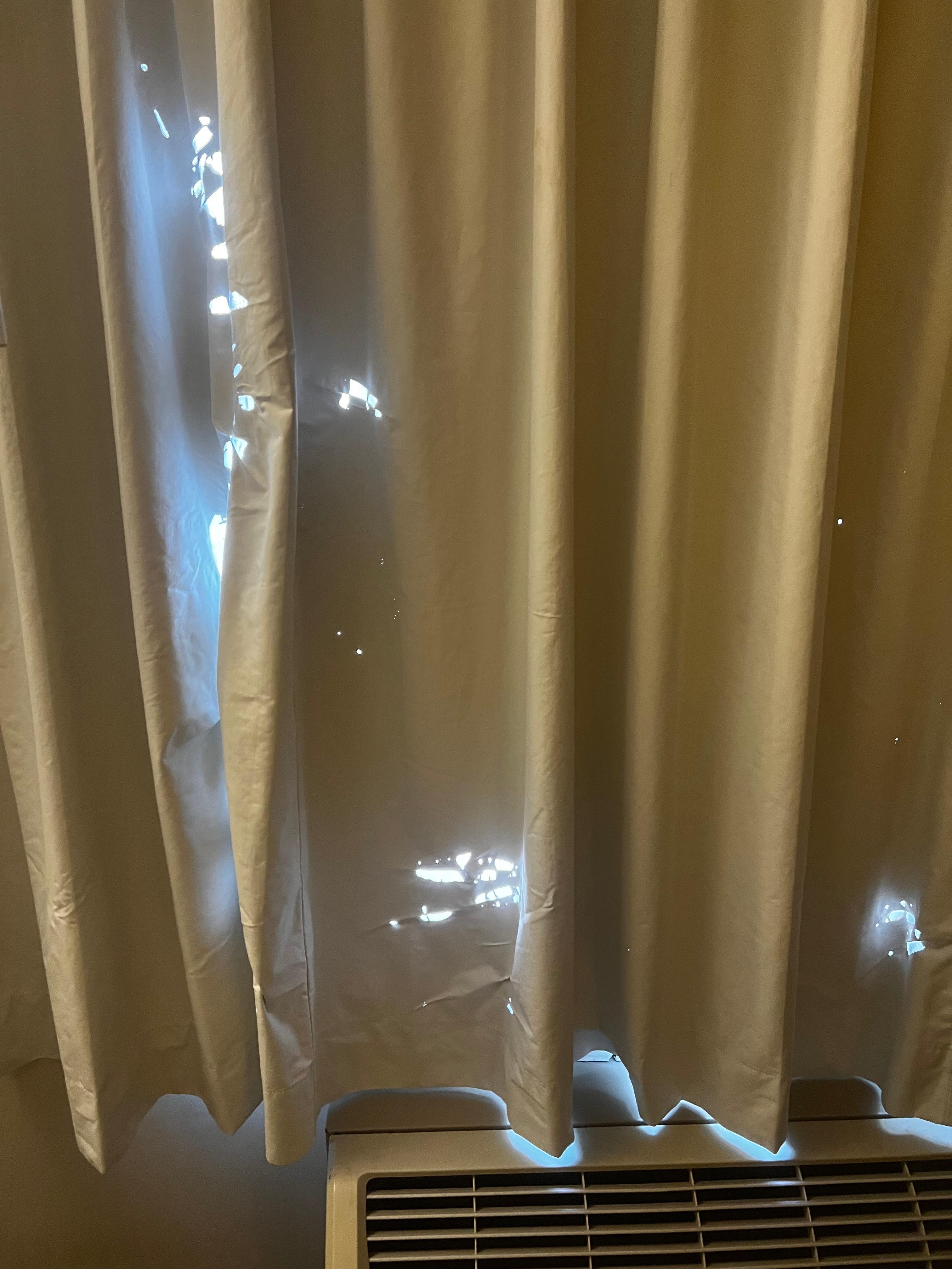 Holes in the drapes