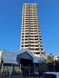 Front of the apartments