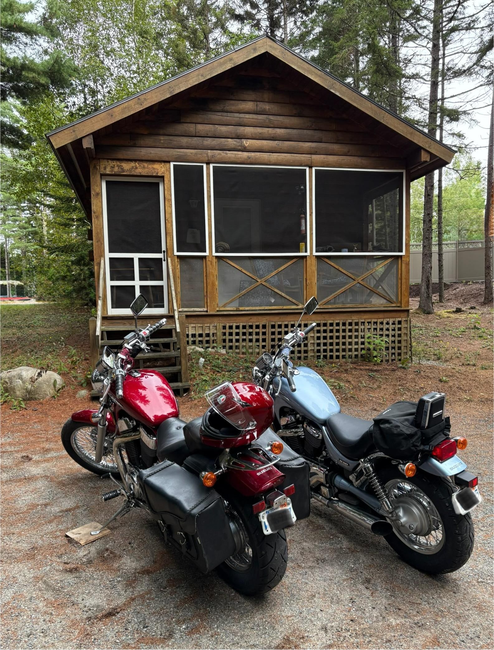 Rocking chairs on porch were a great spot to enjoy AM coffee!