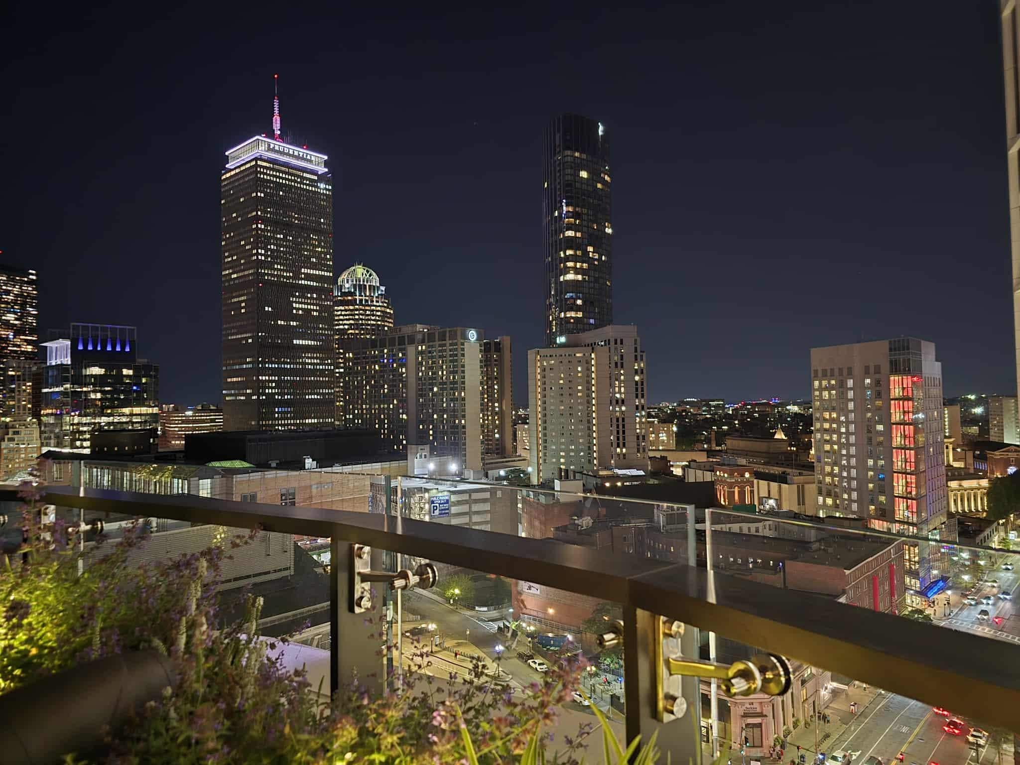 View from rooftop bar