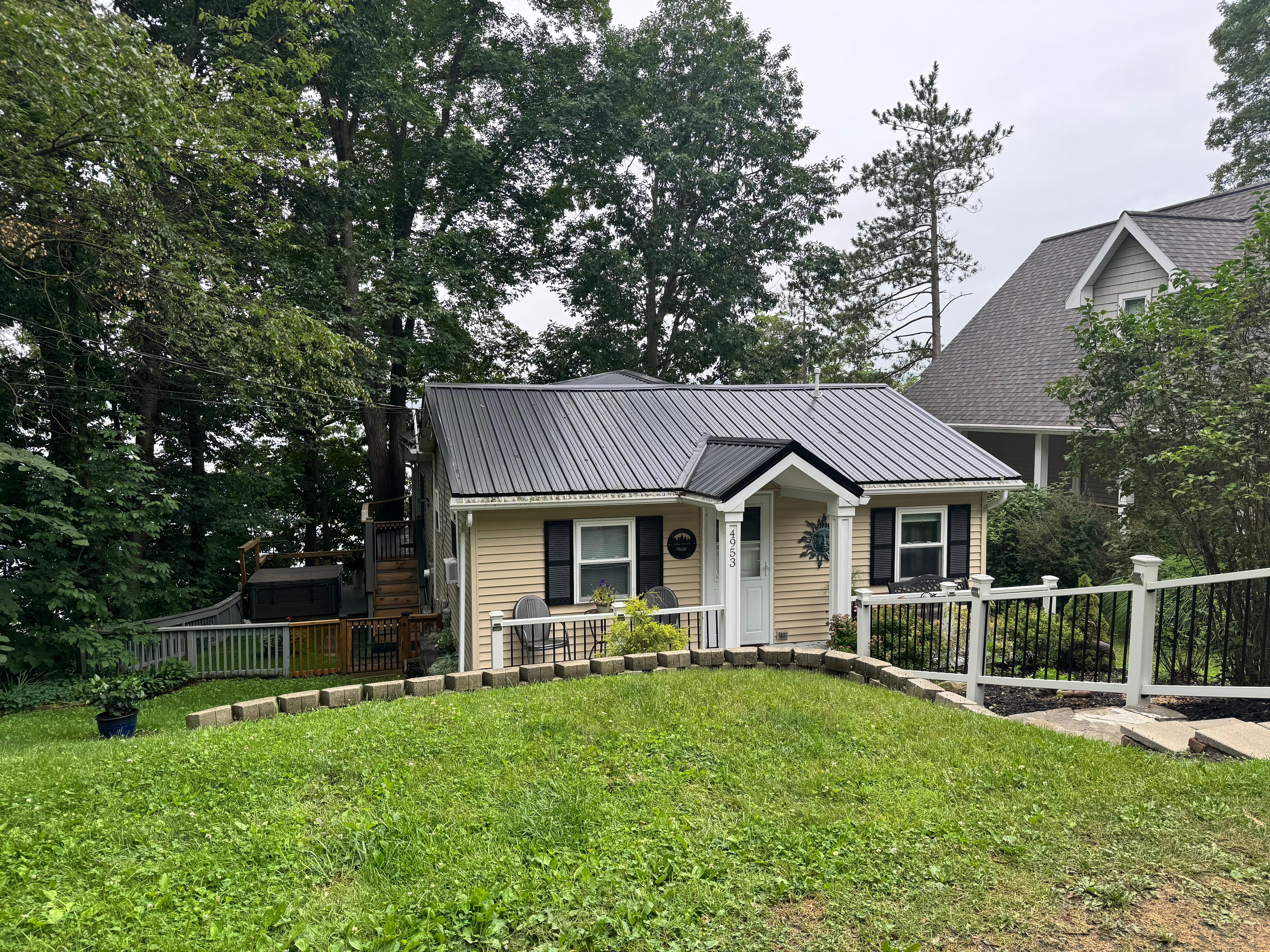 Front of cottage