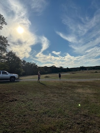 We played catch a bit