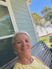 Loved the front porch with the swing!