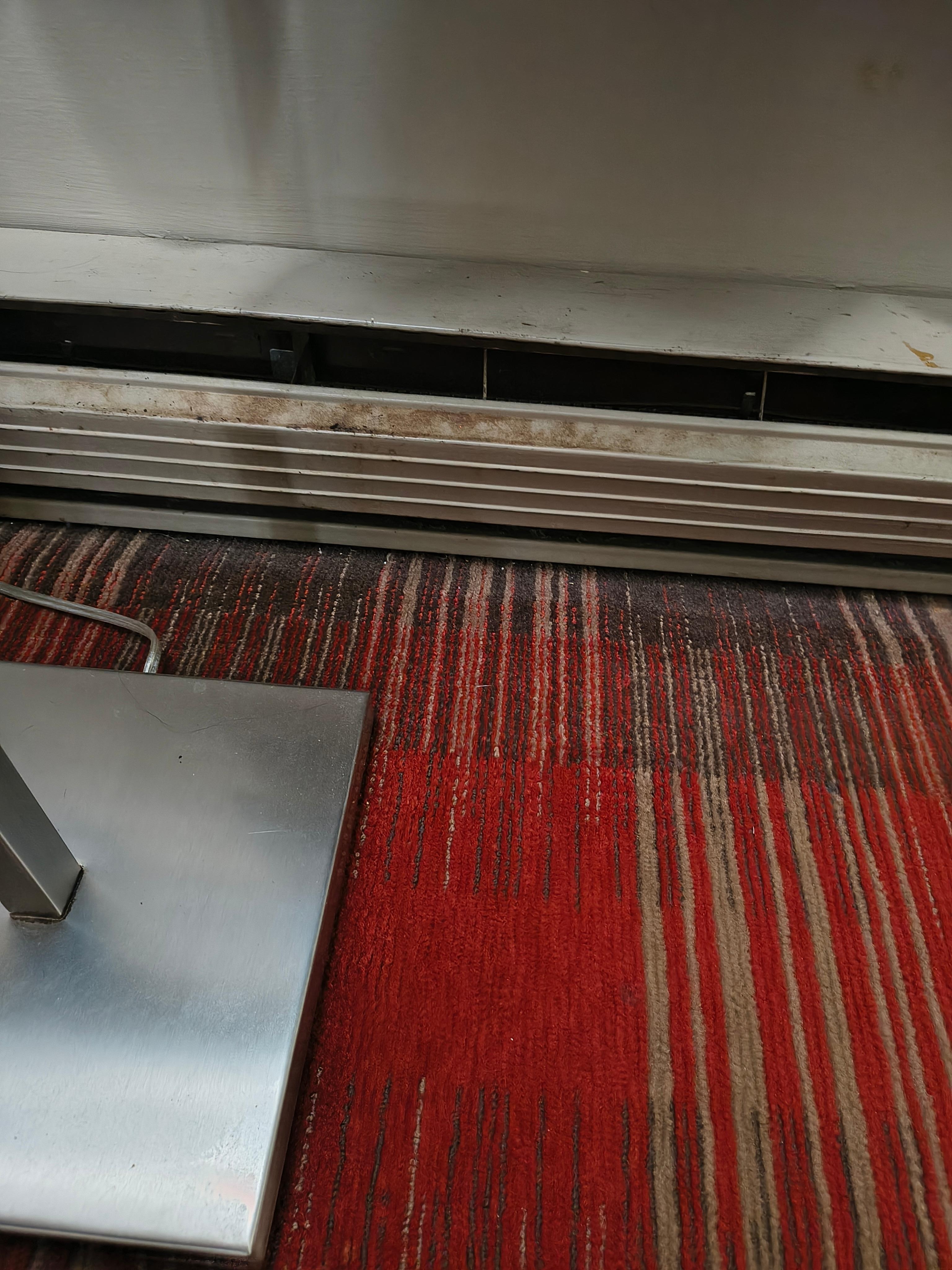 The heater vent with mold.