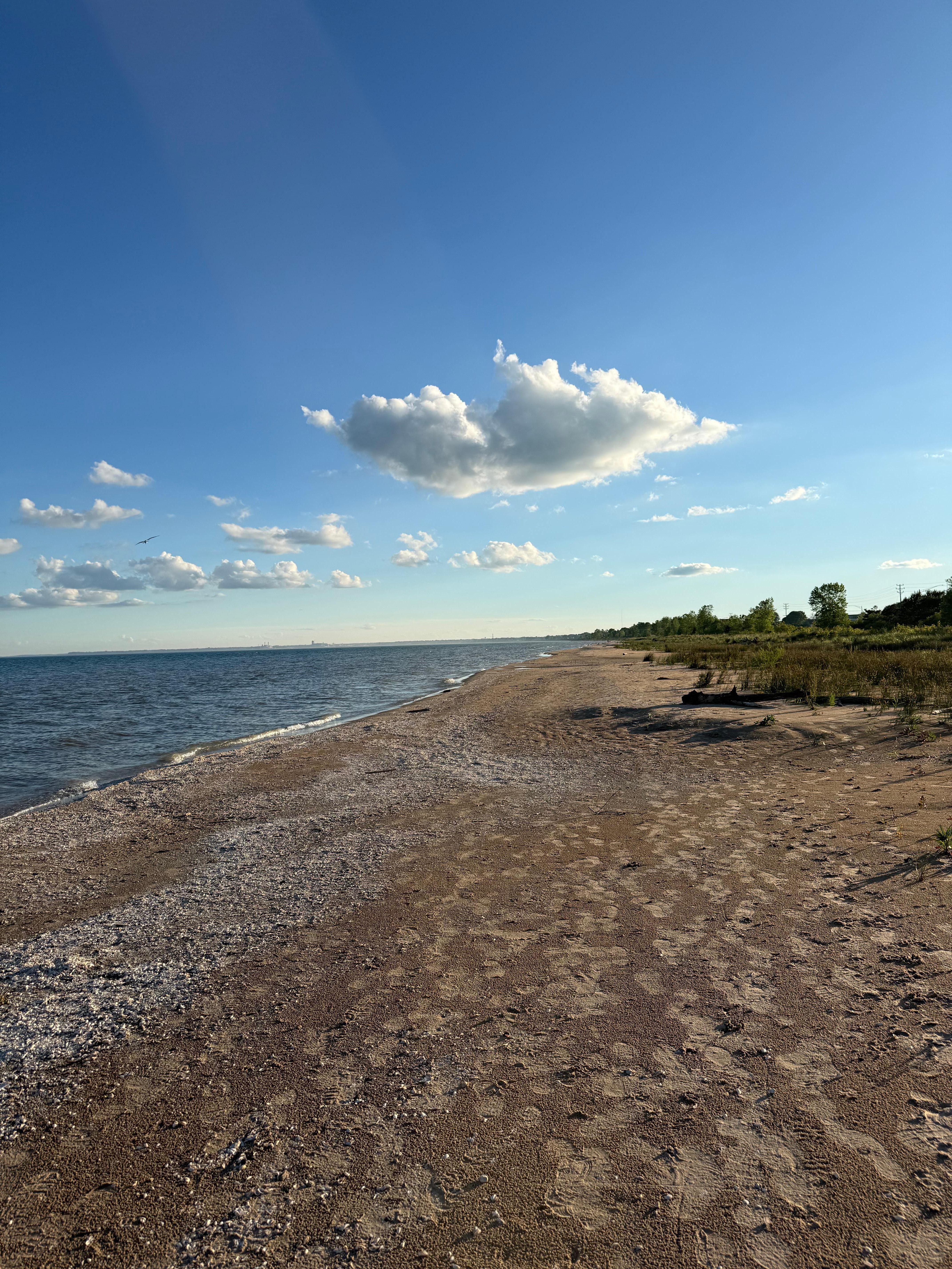 You can walk the beach for quite a ways.