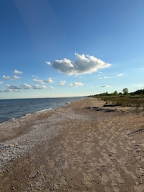 You can walk the beach for quite a ways.