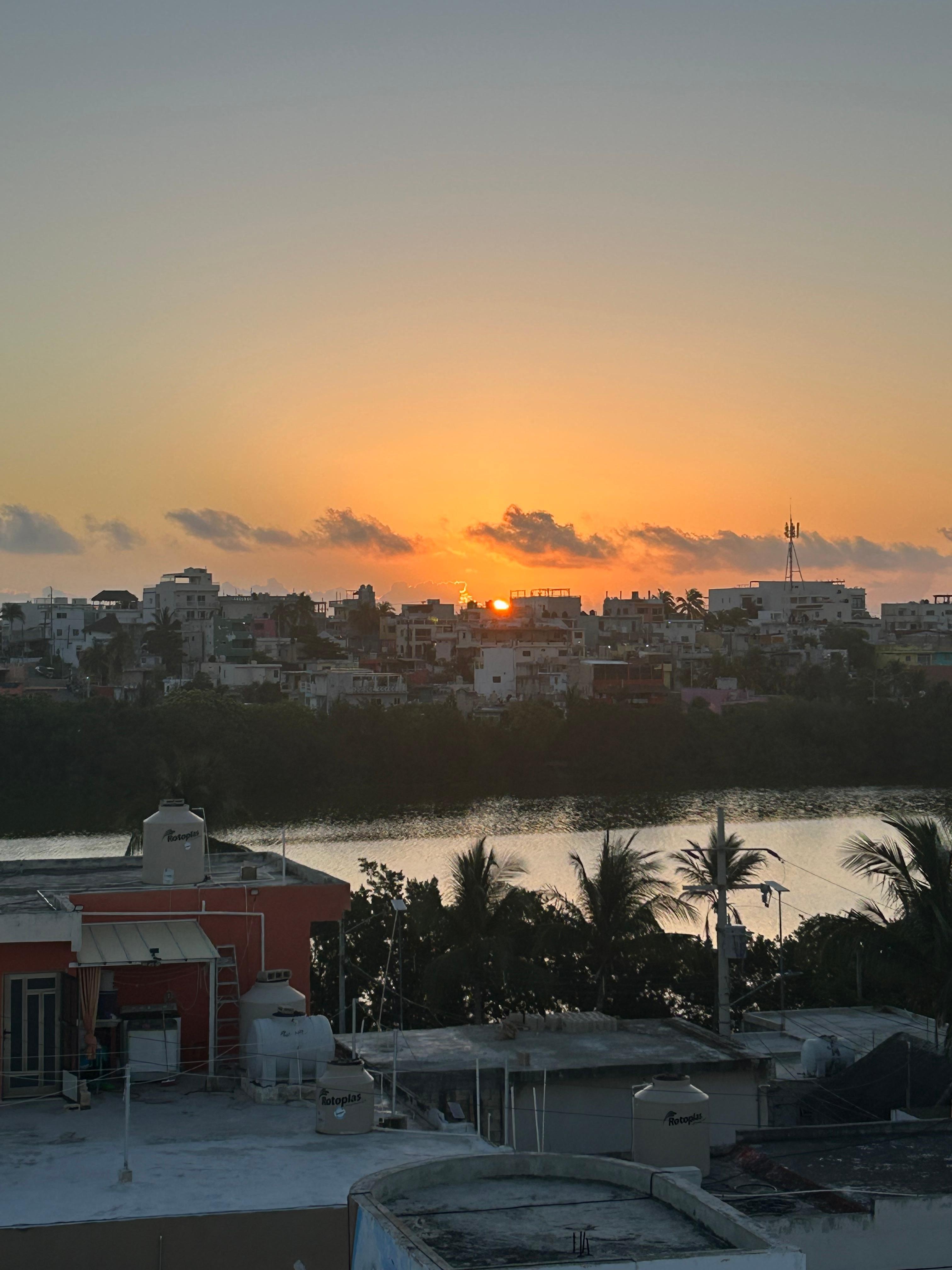 Last morning sunrise