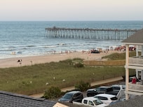 You can see the Kure Beach Pier and it’s just a few minute walk for ice cream at the Pier!