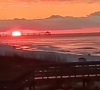 Sunrise view from condo