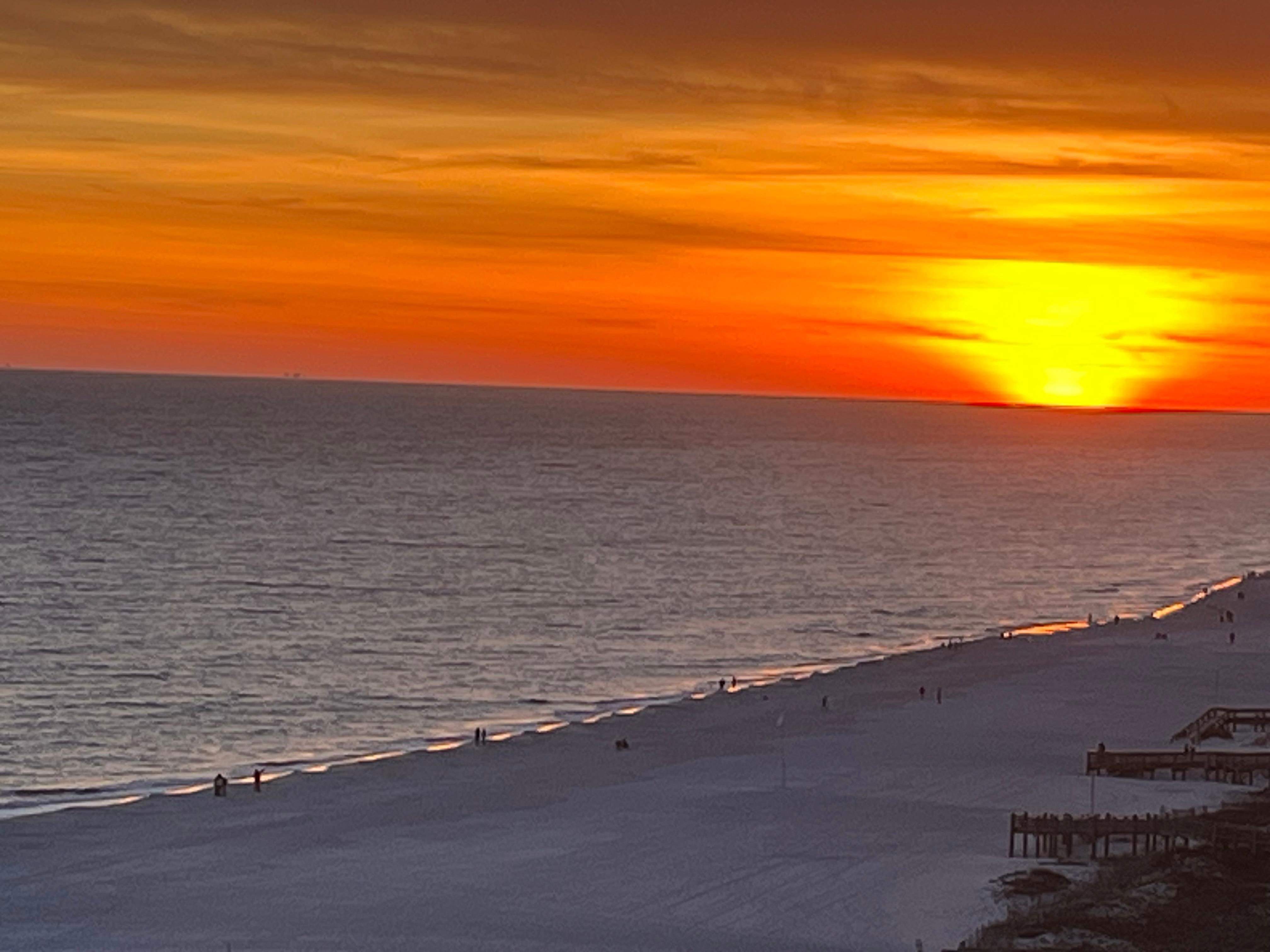 First sunset of 2026 from the balcony.