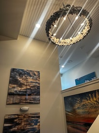 Shell Chandelier in Hallway