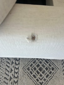 Hole in couch