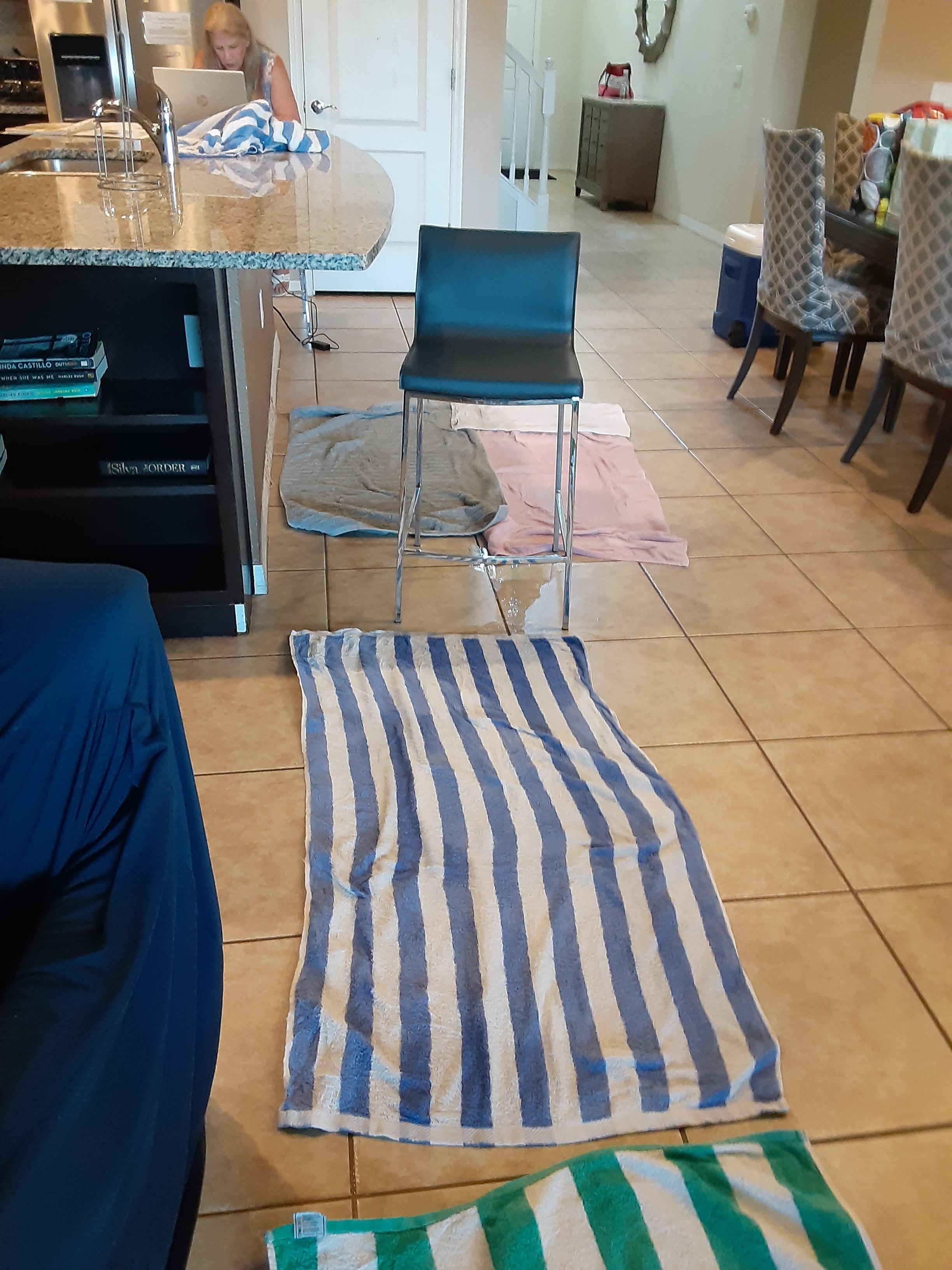 flooding in kitchen